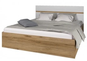 Ким кровать 1,4 (Дуб сонома/белый глянец) в Калуге - kaluga.katalogmebeli.com | фото
