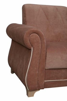 Кресло для отдыха "Порто" (велюр киви корица / микровельвет крем) в Калуге - kaluga.katalogmebeli.com | фото 3