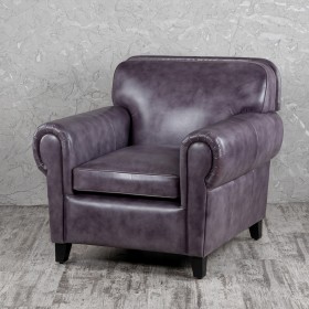 Кресло кожаное Элегант (Фиолетовый) в Калуге - kaluga.katalogmebeli.com | фото