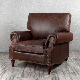 Кресло кожаное Лофт Аристократ (ширина 1100 мм) в Калуге - kaluga.katalogmebeli.com | фото