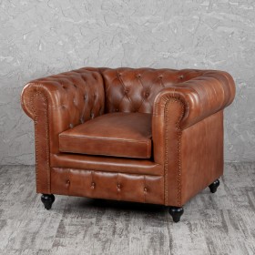 Кресло кожаное Лофт Честер (кожа) в Калуге - kaluga.katalogmebeli.com | фото