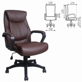 Кресло офисное BRABIX Enter EX-511 (коричневый) в Калуге - kaluga.katalogmebeli.com | фото
