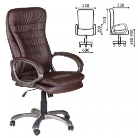 Кресло офисное BRABIX Omega EX-589 (коричневое) в Калуге - kaluga.katalogmebeli.com | фото