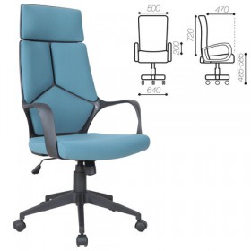 Кресло офисное BRABIX Prime EX-515 (голубая ткань) в Калуге - kaluga.katalogmebeli.com | фото