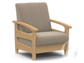 Кресло для отдыха Омега (бук лак/CATANIA LATTE) в Калуге - kaluga.katalogmebeli.com | фото