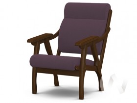 Кресло Вега-10 (орех лак/ULTRA PLUM) в Калуге - kaluga.katalogmebeli.com | фото 1