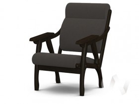 Кресло Вега-10 (венге лак/ULTRA GRAFIT) в Калуге - kaluga.katalogmebeli.com | фото
