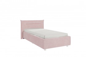 Кровать 0.9 Альба с основанием (Нежно-розовый велюр) в Калуге - kaluga.katalogmebeli.com | фото