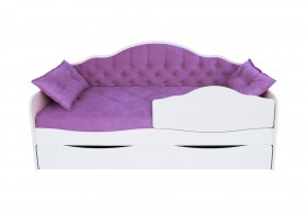 Кровать 170 серии Иллюзия Лайт 1 ящик 32 Фиолетовый (подушки) в Калуге - kaluga.katalogmebeli.com | фото