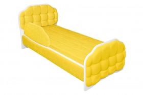 Кровать 180 Атлет 74 жёлтый (мягкий бортик) в Калуге - kaluga.katalogmebeli.com | фото