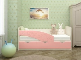 Кровать Бабочки 1,6м (Розовый металлик) в Калуге - kaluga.katalogmebeli.com | фото