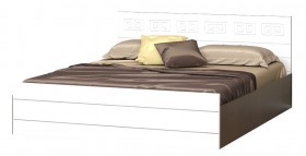 Кровать Корсика-1 1.6 (Венге/Белый глянец) в Калуге - kaluga.katalogmebeli.com | фото