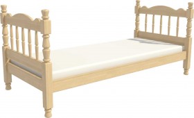 Кровать одинарная Аленка из массива сосны 800*1890 Сосна в Калуге - kaluga.katalogmebeli.com | фото 3