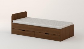 Кровать с ящиками 900 (Орех темный) в Калуге - kaluga.katalogmebeli.com | фото