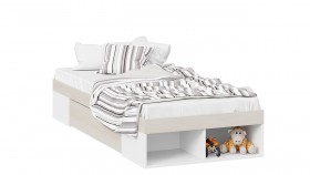 Кровать «Сканди» с ящиком Дуб Гарден/Белый в Калуге - kaluga.katalogmebeli.com | фото