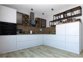 Модульная кухня Бронкс 1,8 м (Кварц) в Калуге - kaluga.katalogmebeli.com | фото 5