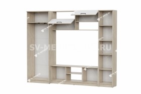 Мебель для гостиной МГС 3 Исполнение 1 Дуб Сонома / Белый в Калуге - kaluga.katalogmebeli.com | фото 3