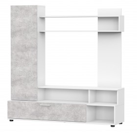 Мебель для гостиной "МГС 9" Белый / Цемент светлый в Калуге - kaluga.katalogmebeli.com | фото 1