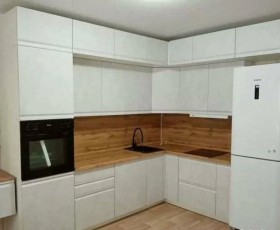 Модульная кухня Бруклин 2.4 x 2 м (Бетон белый) в Калуге - kaluga.katalogmebeli.com | фото 15