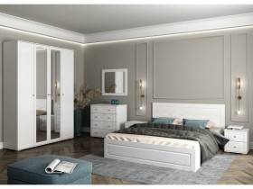 Модульная спальня Барселона (Белый/Белый глянец) в Калуге - kaluga.katalogmebeli.com | фото