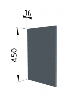 Панель торцевая (для шкафа горизонтального высокого) ВПГ Квадро (Лунный свет) в Калуге - kaluga.katalogmebeli.com | фото