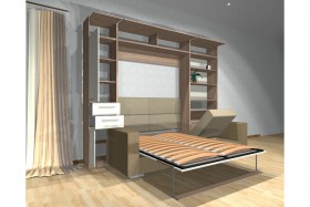 Шкаф-кровать с диваном Каролина в Калуге - kaluga.katalogmebeli.com | фото 3