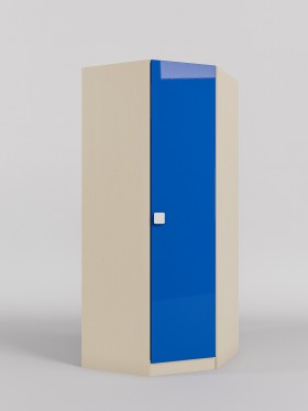 Шкаф угловой (угловая секция) Скай люкс (Синий/корпус Клен) в Калуге - kaluga.katalogmebeli.com | фото